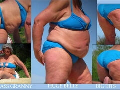 Seductive BIG BEAUTIFUL WOMAN Granny Beach Voyeur