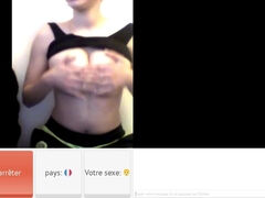 Omegle Webcam Flashing Big melons - Big titties