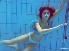 Underwater pool, russians, hairy teen (18+)