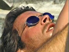 Sexy dark-haired chick from Germany gets deep anal fucking on the beach