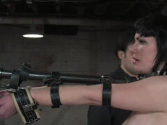 Two submissive girls are at masters mercy in BDSM dungeon