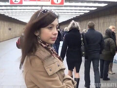 Sucer une bite, Brunette brune, Compilation, Léchez, Public, Chatte, Adolescente, Train