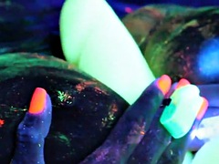 Black Light Rainy Night with Abigal Mac and Ava Addams