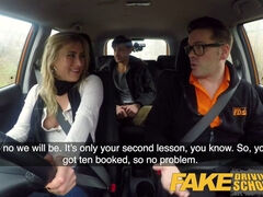 Lindsey Cruz & Ryan Ryder get down & dirty in fake driving school