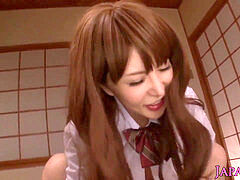 japanese Yuria Satomi as a sumptuous college girl