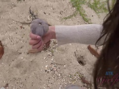 Ariel enjoys the beach, and your cock.