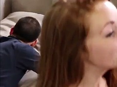 Adorable redhead Kimberly Brix gets fucked by her boyfriends friend