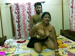 Indian hot milf Aunty getting horny for fucking with me but i am teen boy!! clear hindi audio