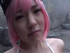 Schoo-live! Cosplay Jav Open-air Bath Sex