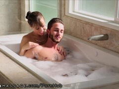 NuruMassage Stepmom Draws Bath for Son