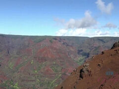 Jade loves the Waimea Canyon!