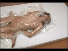 Vacuum packed Japanese girl