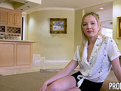 PropertySex - customer drills ultra-cute blonde real estate agent