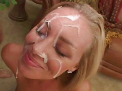 Nicole’s monster load cumshot on face