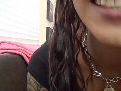 Tongue fetish, piercing, pierced