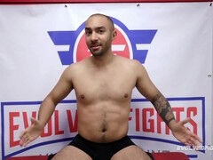 Intense Naked Wrestle Match - Avery Black vs. Oliver Davis Ends with Rough Sex