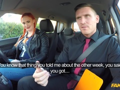 Fake Driving School (FakeHub): Examiner loves learners hairy pussy