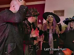 MATURE4K. Fucking hide and seek on Halloween