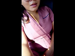 REAL NURSE PORN!! I go to a patients car to care for him at home and a man seduces me by touching my vagina