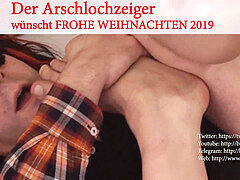 Für Frauen: FROHE WEIHNACHTEN 2019 mit meinem geilen Arschloch, meinen leckeren Zehen und meinem kleinen Schwanz - DER ARSCHLOCHZEIGER