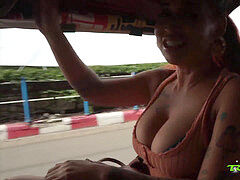 TUKTUKPATROL Big Tit Thai pornography goddess Macy Nihongo anal Fucked