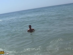 Public girlfriend fuck near the beach