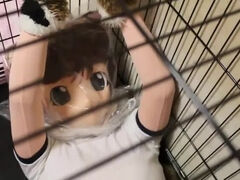 cocoasoft japanese bondage breathplay kigurumi bondage wsm_mikeneko_cage