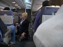 Blonde Flight Attendant & Asia