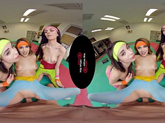 Learn aerobics from the female members of the Casa family