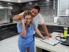 How To Nurse A Dick 1 - PAWG babe Codi Vore fucked in the kitchen
