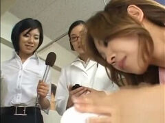 Asian wife is examining female workers 7 part4