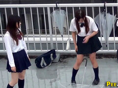 mischievous students urinating