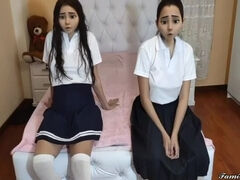 Sex Classes to My Beautiful Stepdaughters Just Coming from Schoool