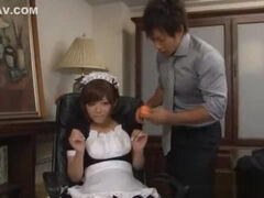 Satou Haruka nice Asian teen is a naughty maid