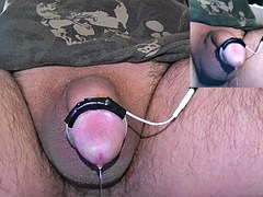 30 minutes of pure pleasure of electronic stimulation with lots of wetness and a huge cumshot