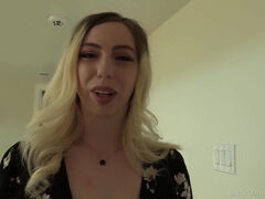 Masturbation and anal sex with sweet amateur blonde