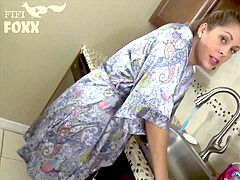 mommy's Hand Gets Stuck in Sink & Son Molests Her - Forced Sex, pov, milf - Nikki Brooks