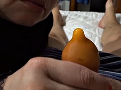 Orange Nails Orange Condom