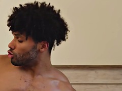 Black stepbrother rides white cock in bareback stepfamily