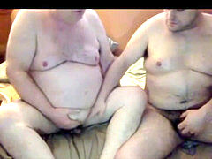 granddad and younger dude on cam