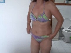 Strand, Bikini, Hjemmelaget, Milf, Offentlig, Fitte, Stemor, Tabu