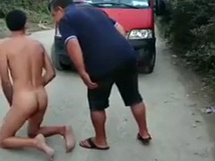 Amateur, Gay, Latina, Al aire libre, Público, Puta, Nalgadas