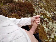 Amateur, Grosse bite, Tir de sperme, Danoise, Homosexuelle, Masturbation, De plein air, Solo