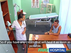 FakeHospital Ripped stud gets special treatment from the nurses