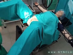 Gynecologist having joy with the patient