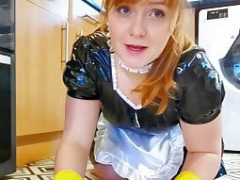 LET ME SHINE YOUR Phallus, MASTER - LATEX MAID - Shannon Heels