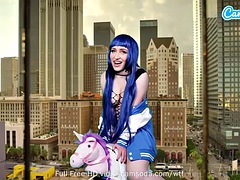 Camsoda - Lizzie Love Cosplay As Hinata Hyuga - Naruto - Masturbates On Sybian