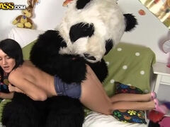 Danaya: Intense Panda Dildo Play with Facial Finale
