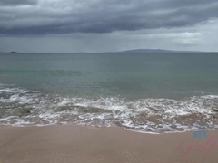 Amatoriale, Spiaggia, Bikini, Bionda, Fidanzata, Punto di vista pov, Figa, Fumando   smoking