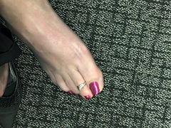 Granny feet in nylons